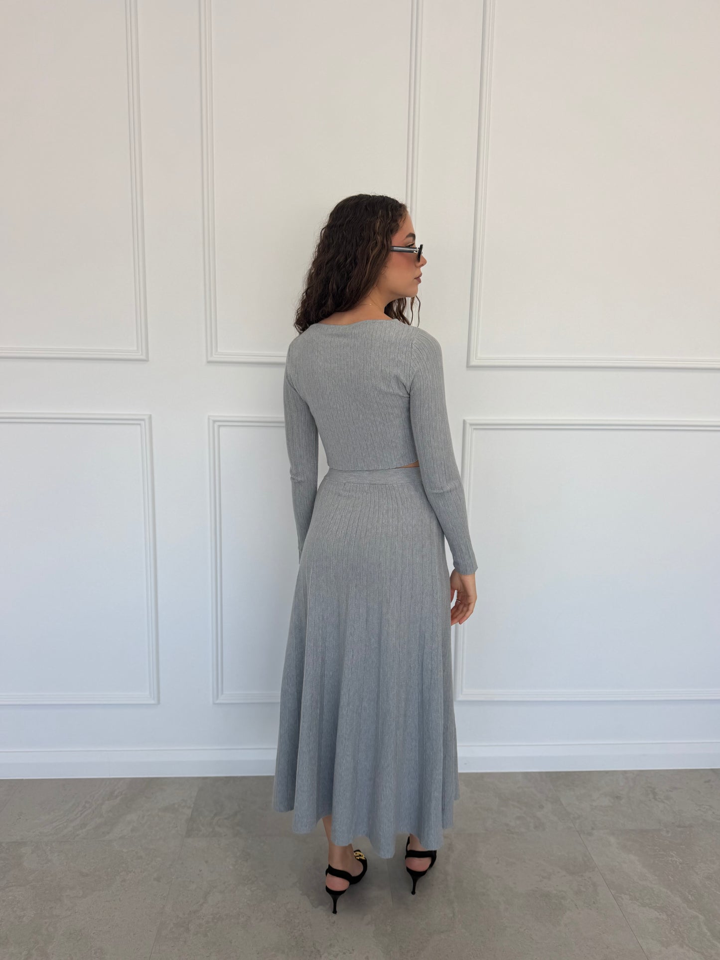 Luna Grace Set | Ribbed Knit Co-Ord Set Australia | Attire by Nour