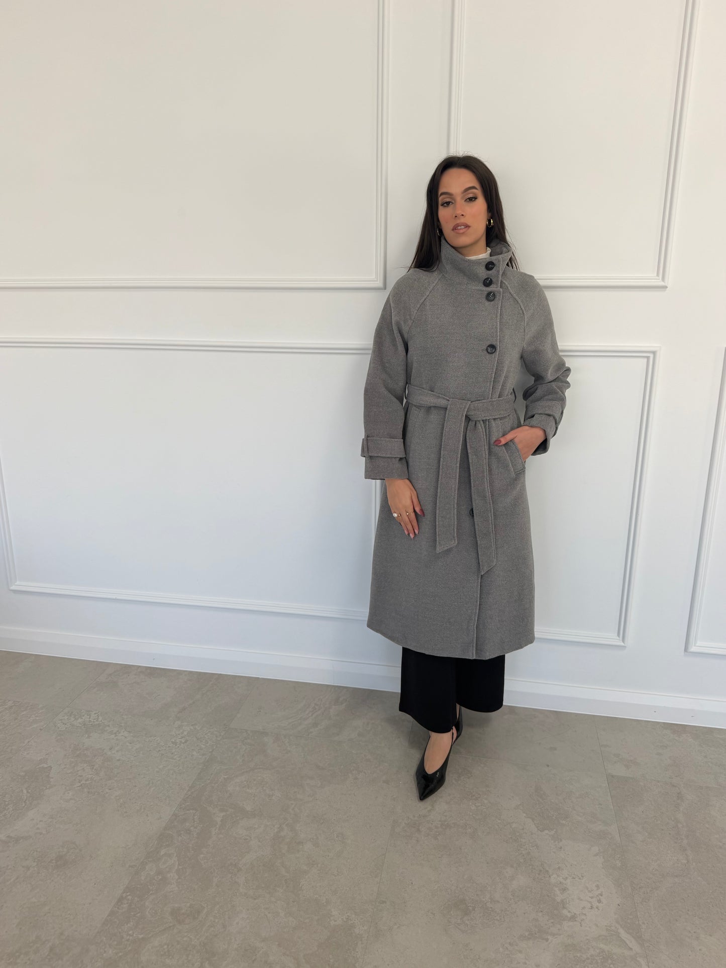 Vienna Coat Jacket | Longline Elegant Coat Australia | Attire by Nour
