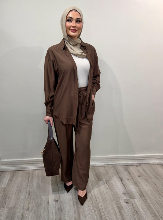 The Summer Ease Set _Chocolate Brown