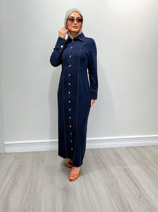 Bianca Dress – Midnight Navy