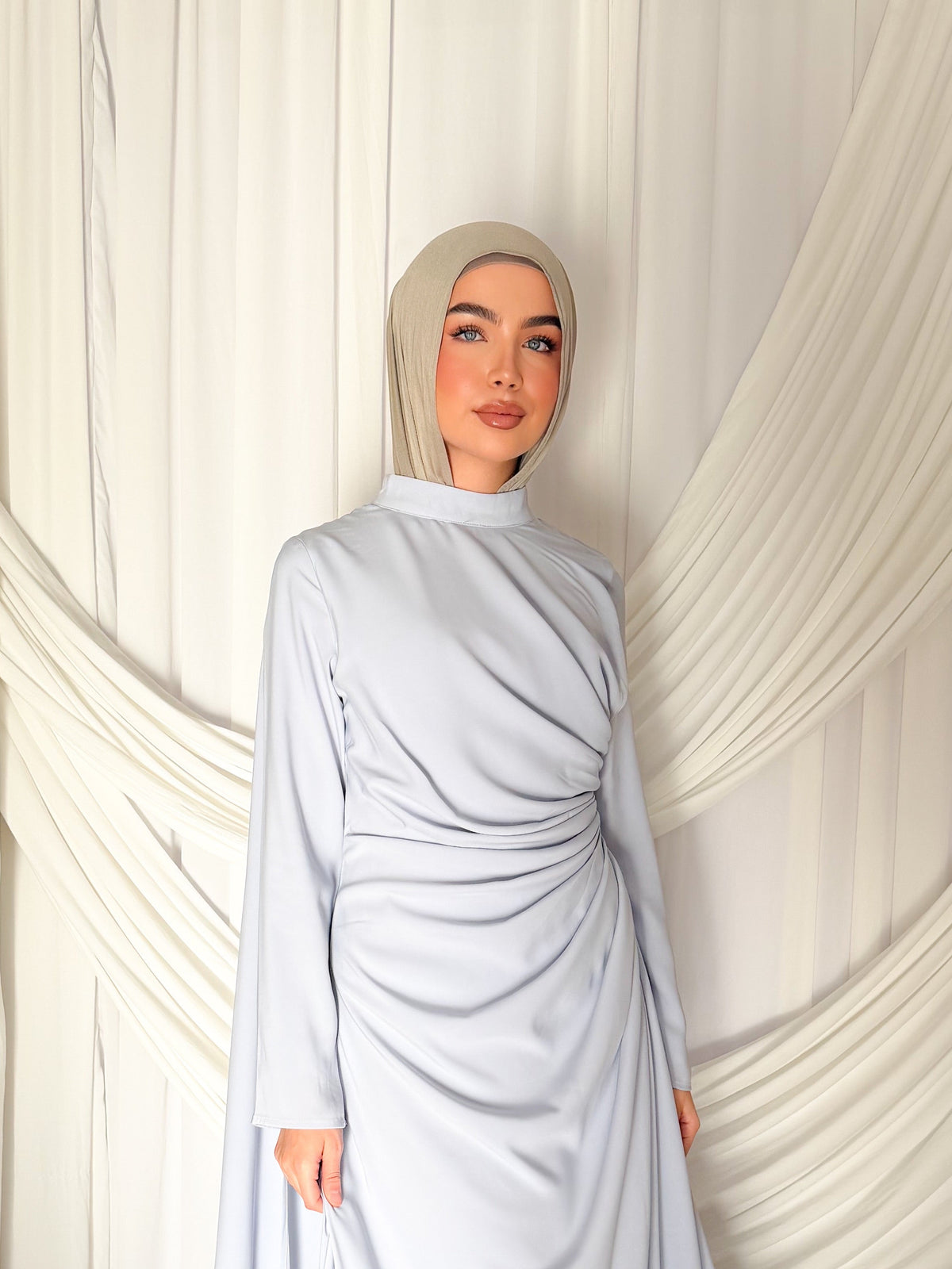 LEYANA DRESS — BABY BLUE