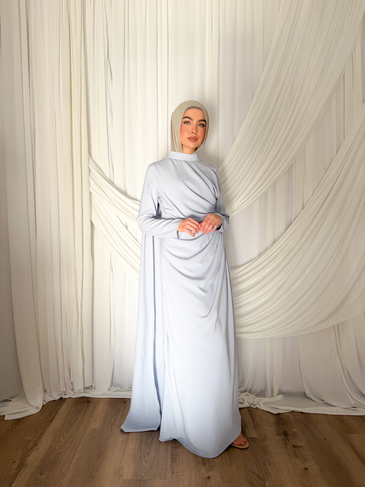 LEYANA DRESS — BABY BLUE