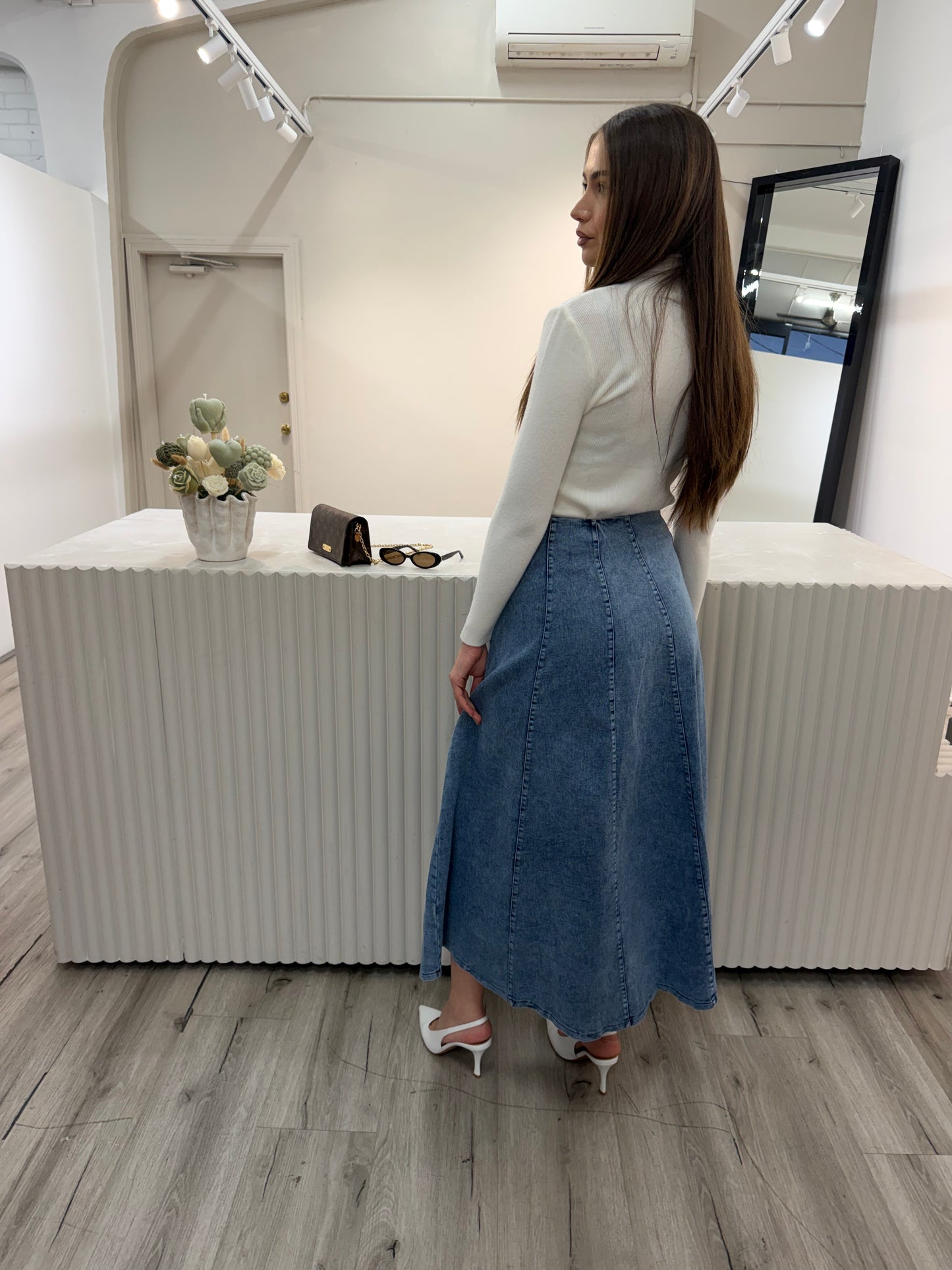 Cindy Denim Skirt
