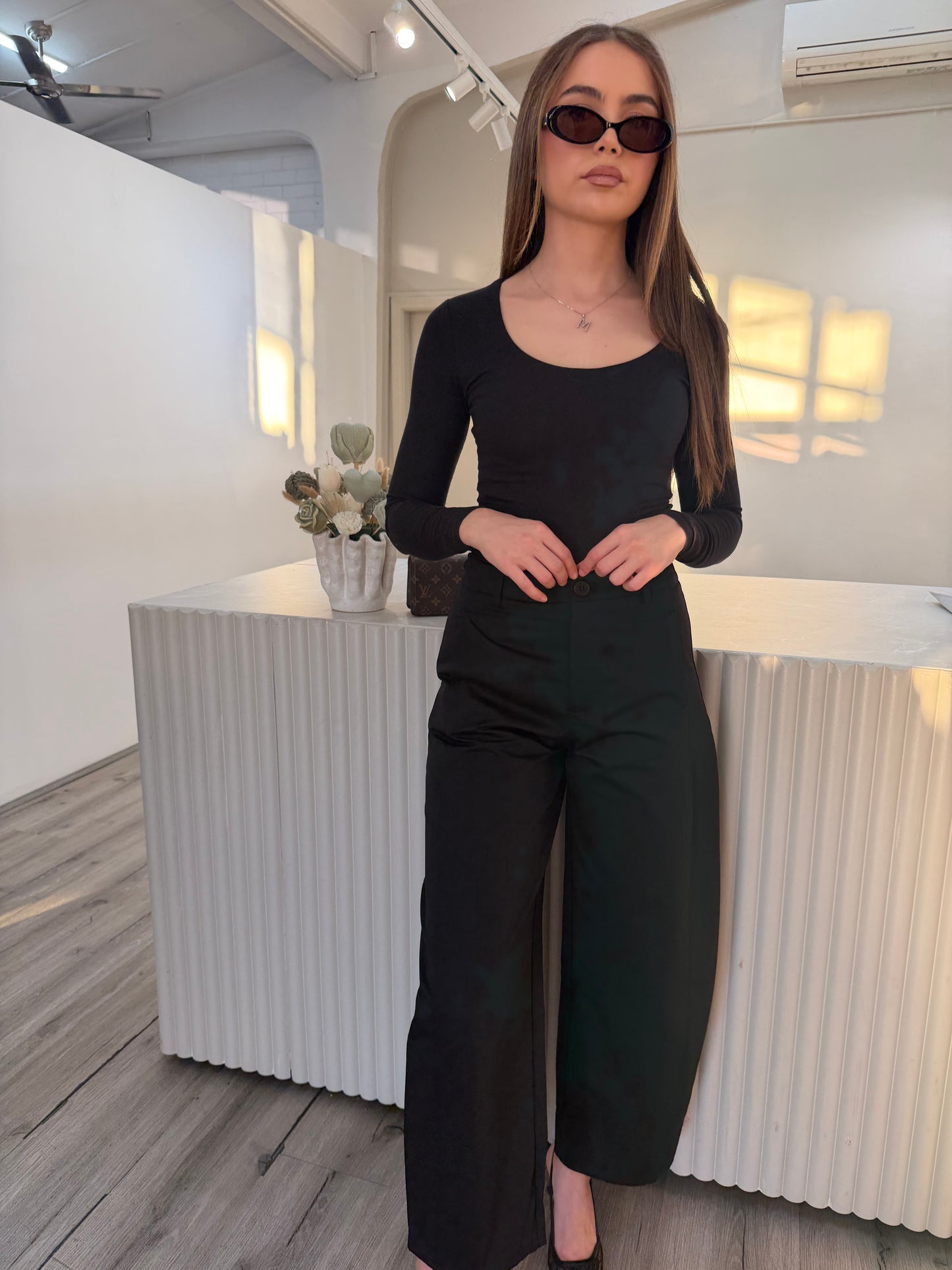 Luxe Barrel Pants
