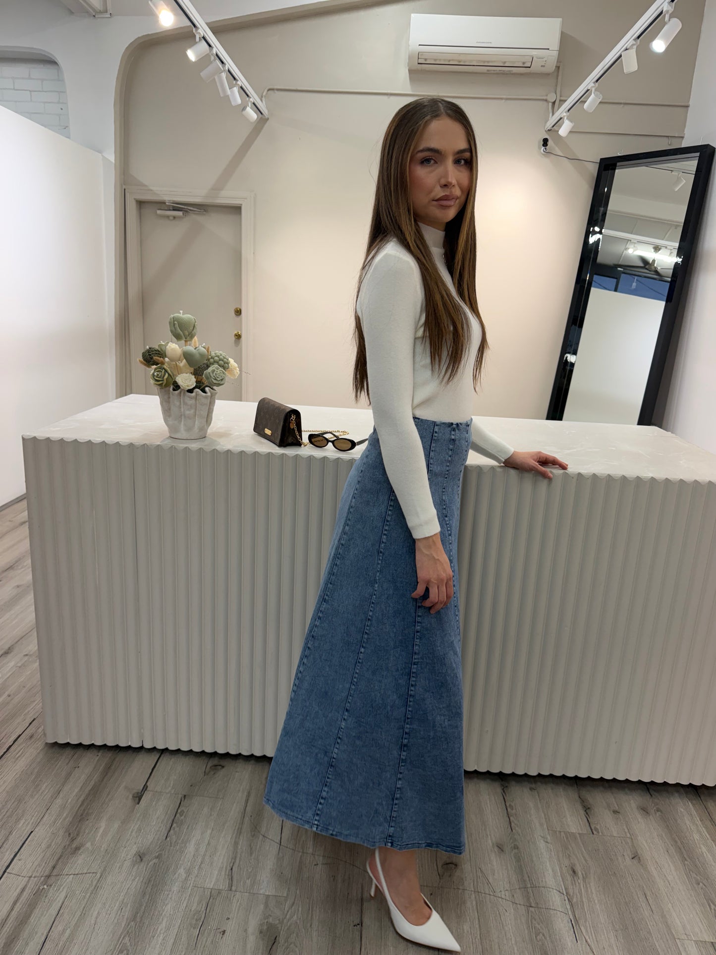 Cindy Denim Skirt