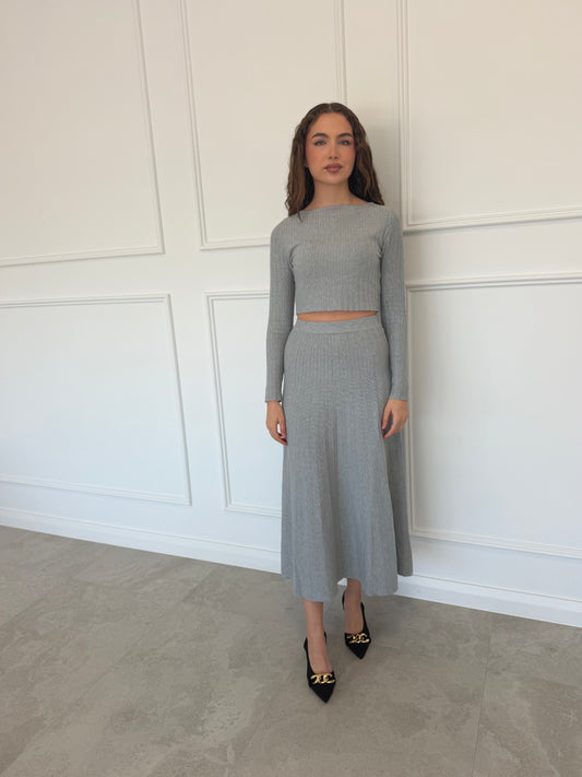Luna Grace Set | Ribbed Knit Co-Ord Set Australia | Attire by Nour