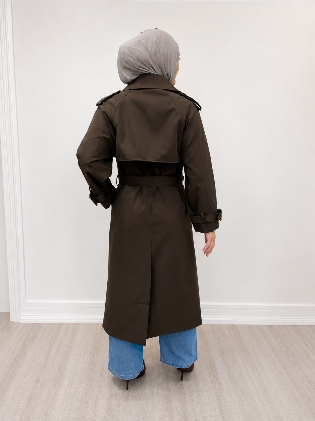 The Classic Trench – Chocolate Brown