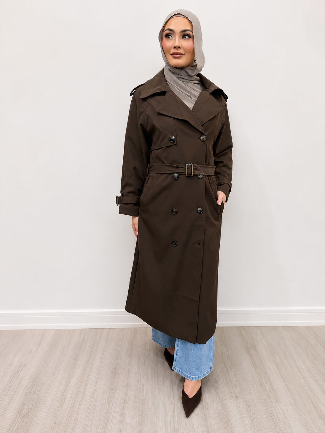 The Classic Trench – Chocolate Brown